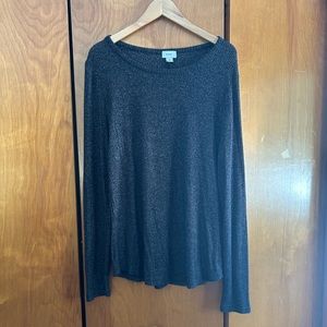 Old navy long sleeve sweater charcoal gray size XL TALL